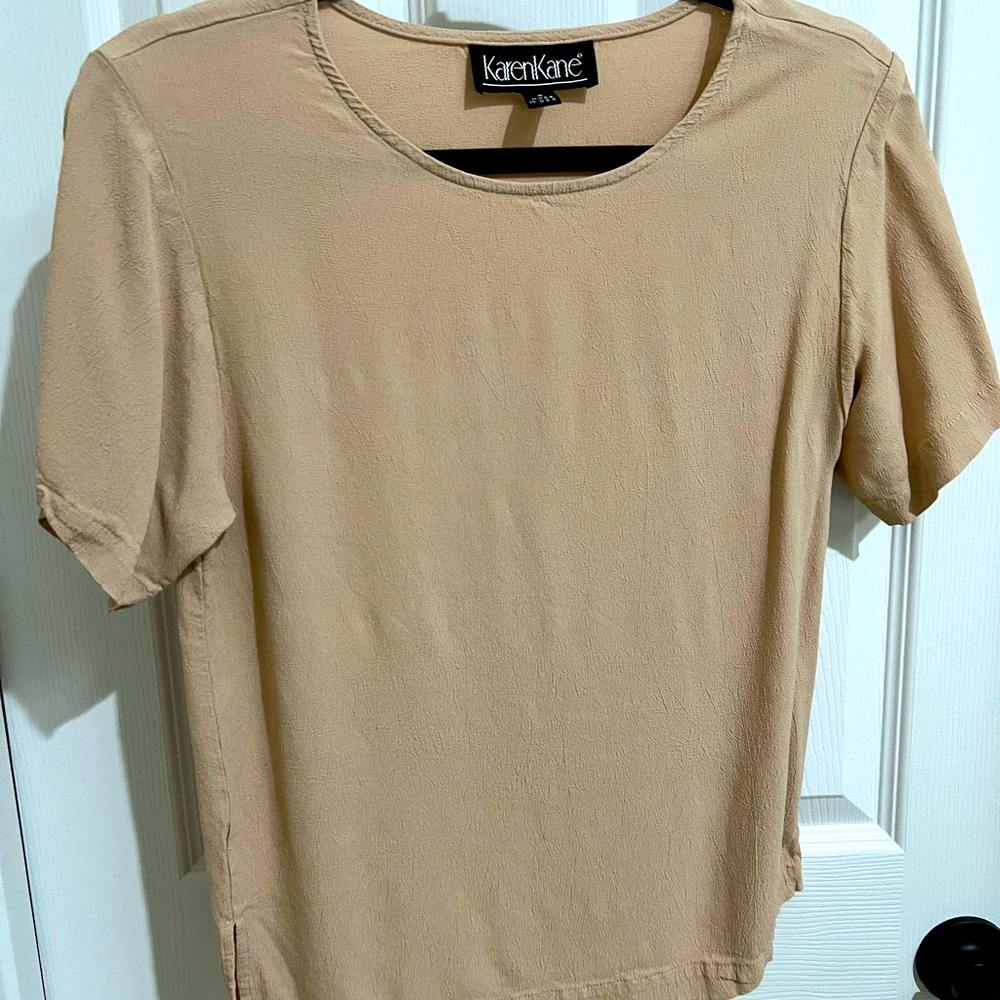 Karen Kane Tan Blouse